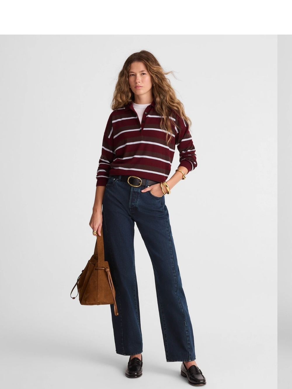 NWT Women's Barrel Jeans in Dark Blue